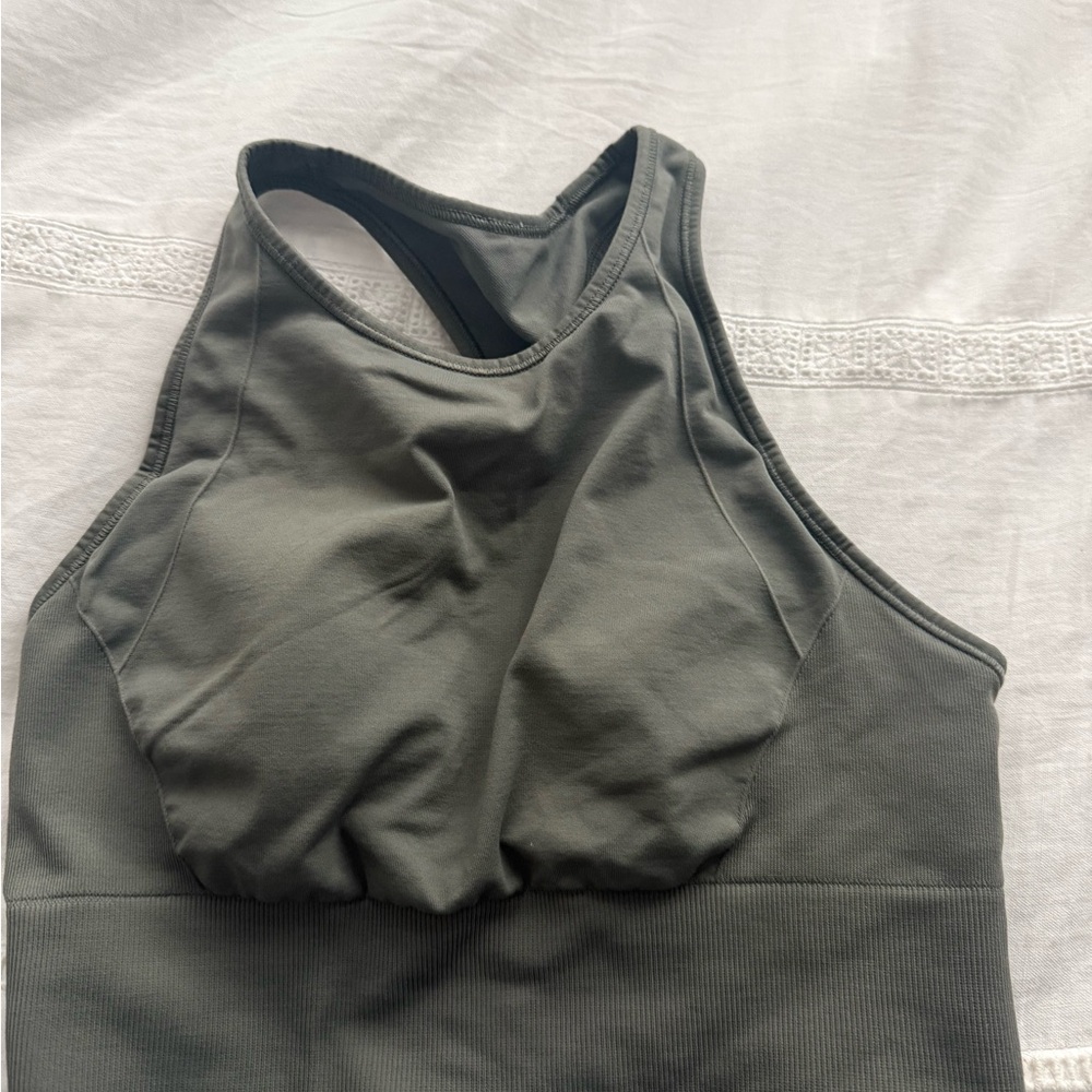 Women's Olive Green Sports Bra tank lululemon